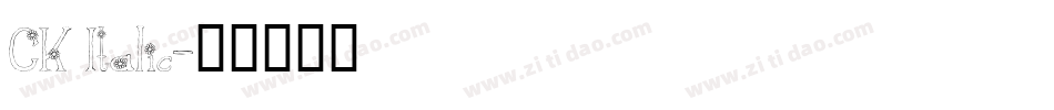 CK Italic字体转换